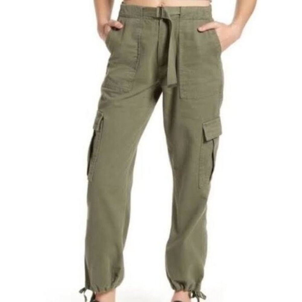 BDG Urban‎ Cargo Pants Size S Army Olive Green Jogger Belted Soft Casual